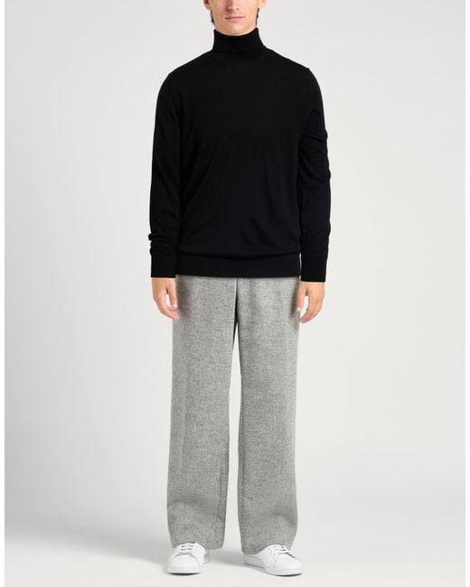 Alpha Studio Black Turtleneck for men