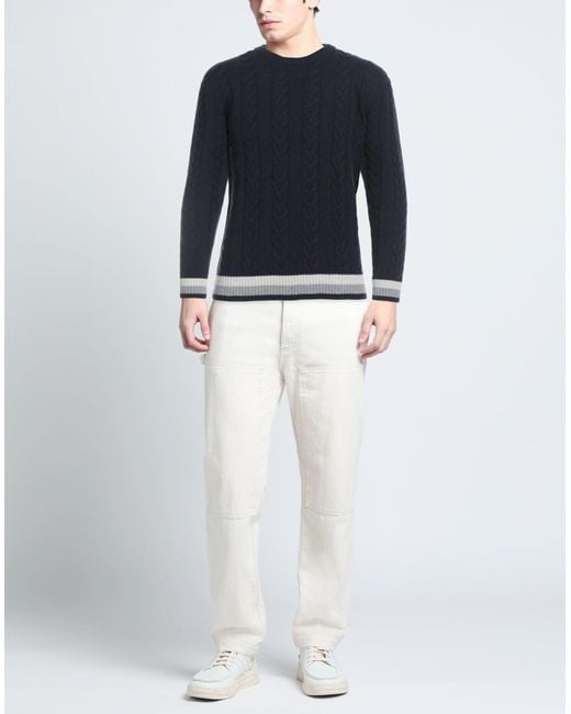Pullover Luigi Borrelli Napoli de hombre de color Blue