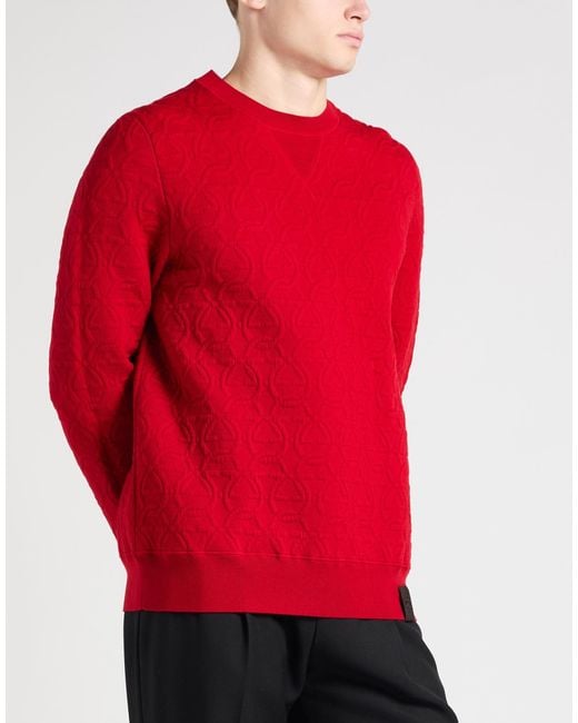 Ferragamo Red Sweater Wool, Polypropylene, Polyester for men