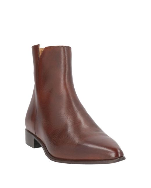 Garlani Brown Ankle Boots Leather