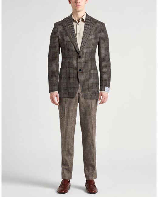 Caruso Black Blazer Wool for men