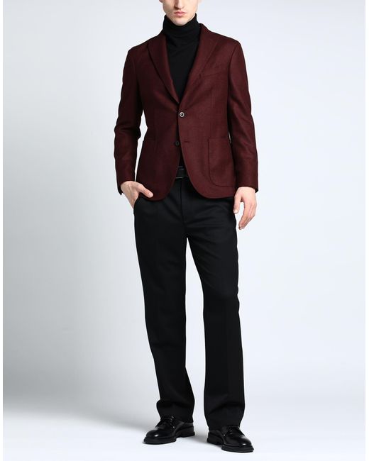 Boglioli Purple Blazer Virgin Wool for men