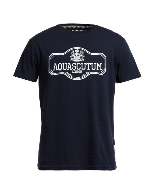 Aquascutum Blue T-shirt for men