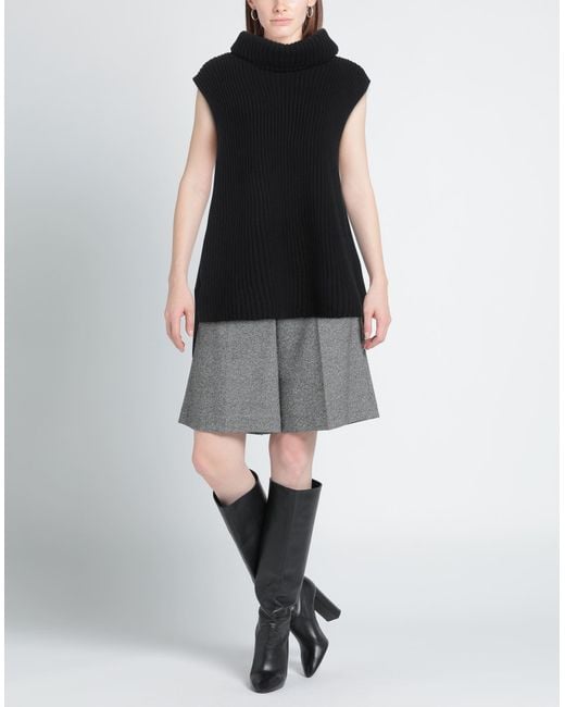 Jil Sander Black Turtleneck Wool