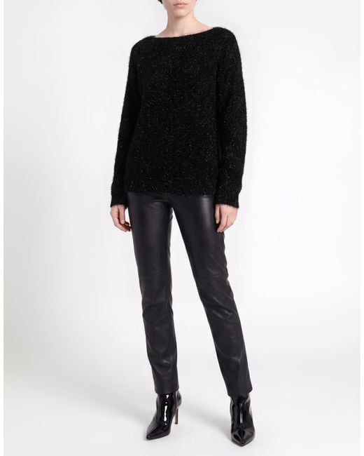 Alpha Studio Black Sweater Viscose, Polyamide