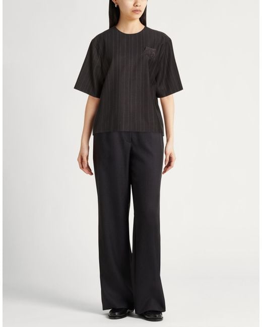 Brunello Cucinelli Black Dark Top Virgin Wool