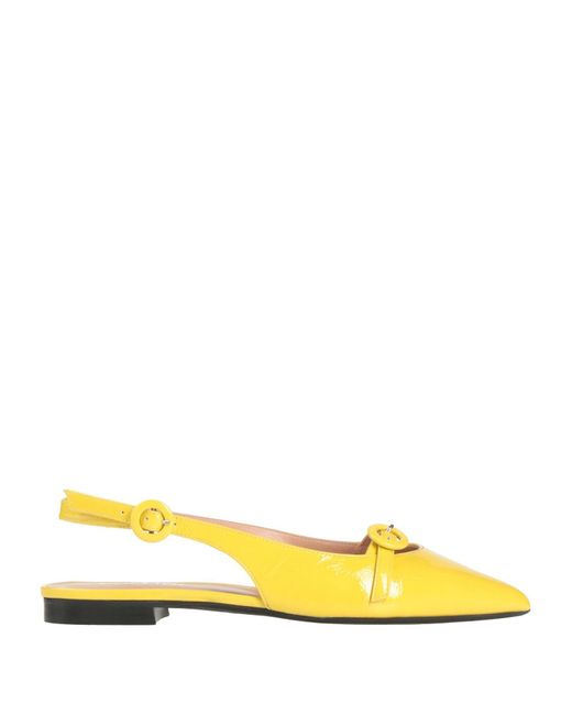 Pollini Yellow Ballet Flats