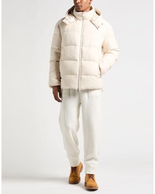 Lardini Natural Ivory Puffer Wool, Silk for men