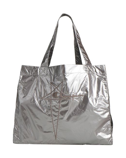 Rick Owens X Champion Gray Handbag Polyamide for men