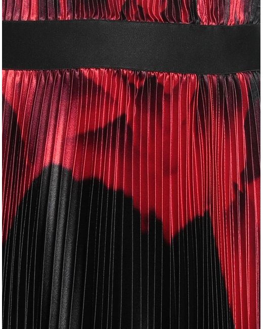 Alexandre Vauthier Red Maxi Skirt Polyester