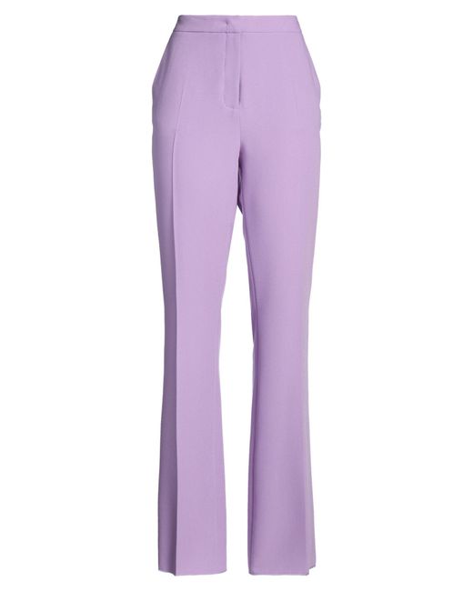 Camilla Purple Pants Polyester, Elastane
