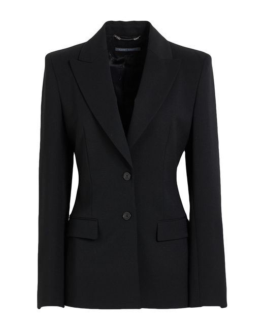 Alberta Ferretti Black Blazer Virgin Wool, Elastane