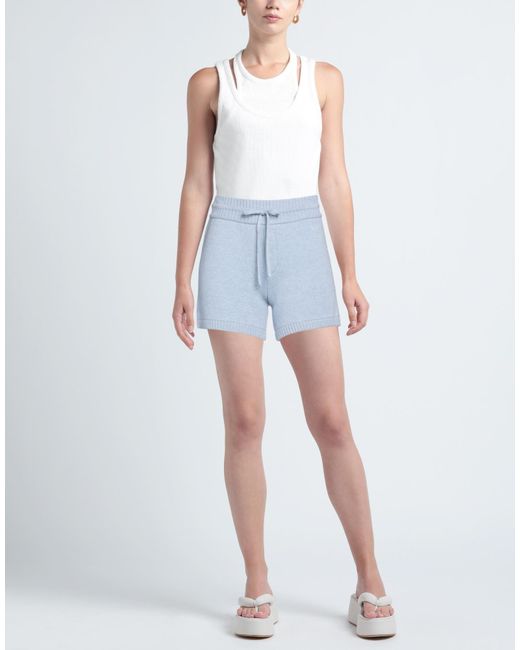 Khaite Blue Shorts & Bermuda Shorts Cashmere, Polyamide