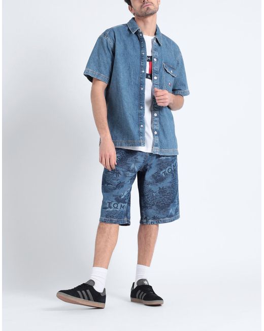 Camicia Jeans di Tommy Hilfiger in Blue da Uomo
