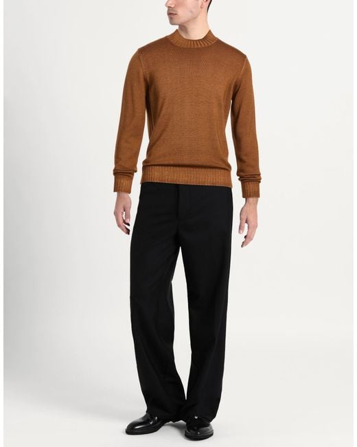FILIPPO DE LAURENTIIS Brown Turtleneck for men