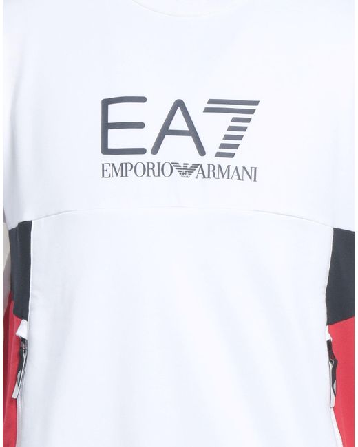 EA7 White Sweatshirt for men