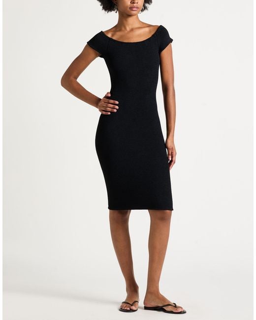 Hunza G Black Mini Dress Polyamide, Elastane