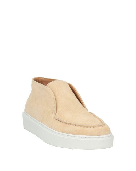 Fabiano Ricci Natural Sand Ankle Boots Leather