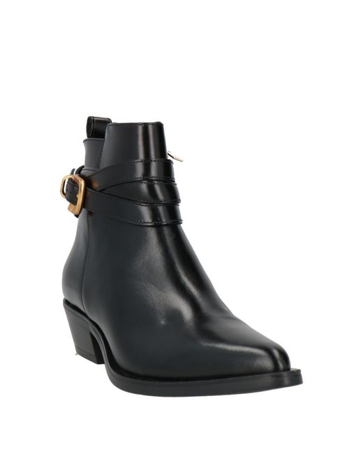 Carmens Black Ankle Boots Leather