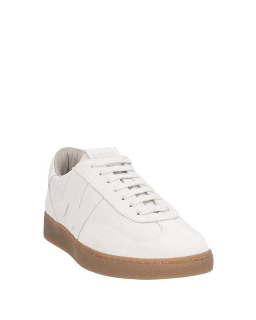 MSGM White Sneakers Leather