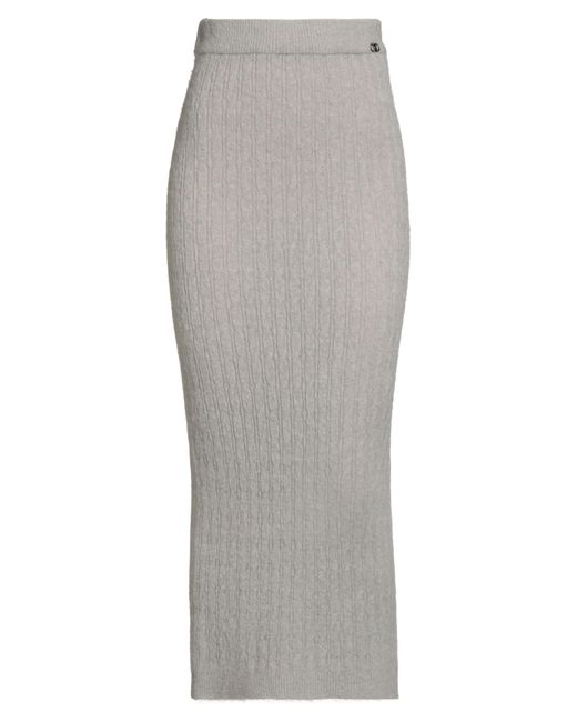 Liu Jo Gray Midi Skirt