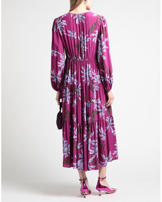 Diane von Furstenberg Purple Maxi-Kleid