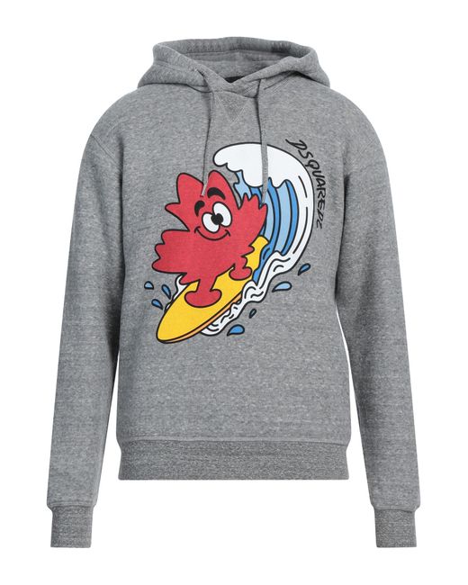 DSquared² Gray Sweatshirt Cotton, Lyocell for men