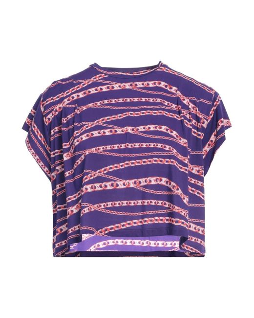 Rabanne Purple T-Shirt Cupro, Elastane