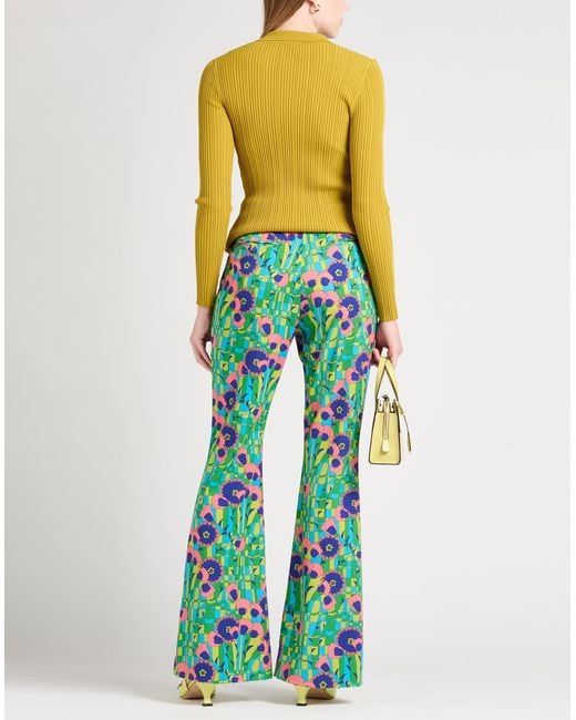 Dolce & Gabbana Green Pants Wool, Polyamide, Elastane