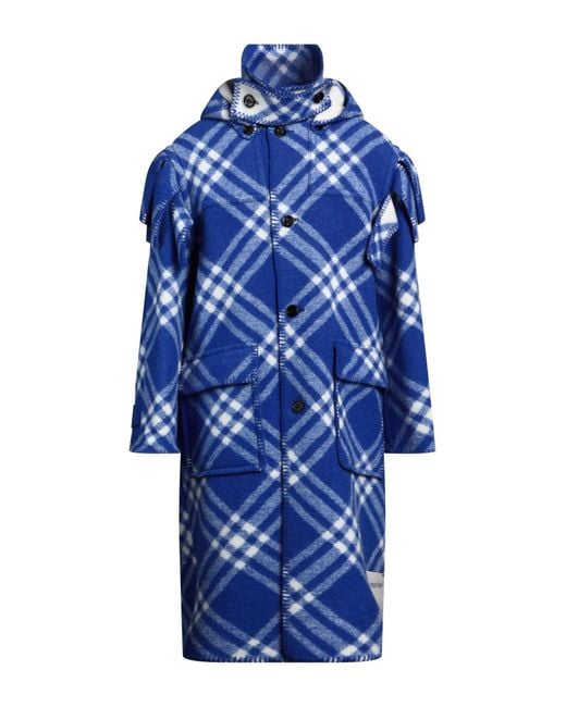 Cappotto da Uomo di Burberry in Blu Lyst