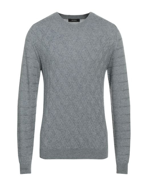 Alpha Studio Gray Jumper for men
