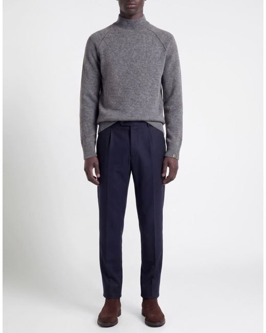 Alpha Studio Gray Turtleneck Virgin Wool, Polyamide for men