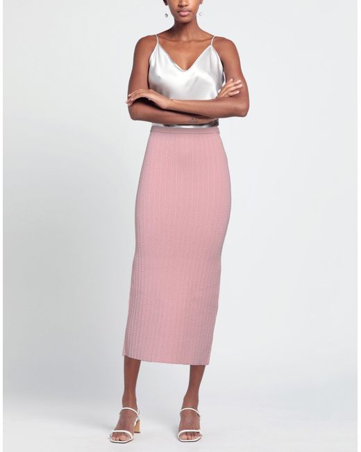 Alessandra Rich Pink Midi Skirt