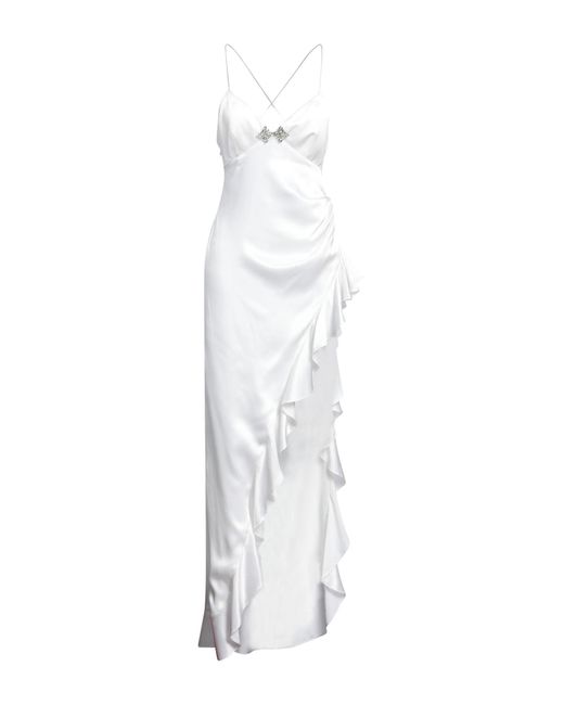 Alessandra Rich White Maxi Dress