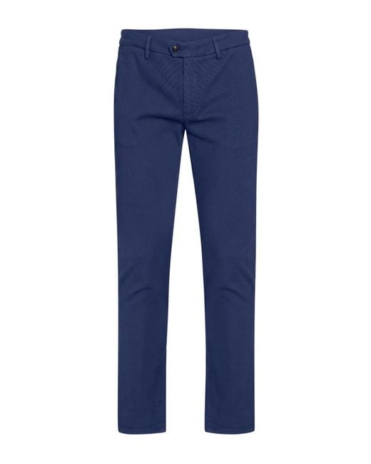 Teleria Zed Blue Pants Cotton, Elastane for men