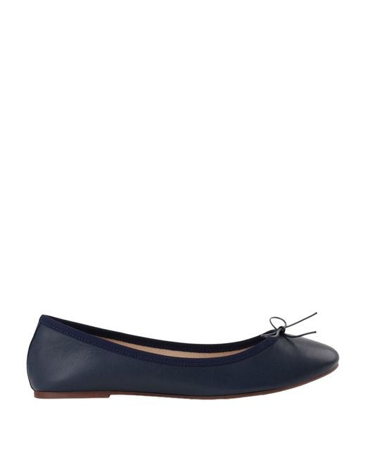 BALLERETTE Blue Colonna Ballet Flats Soft Leather