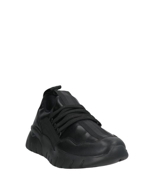 Bally Black Sneakers Leather, Rubber, Textile Fibers for men