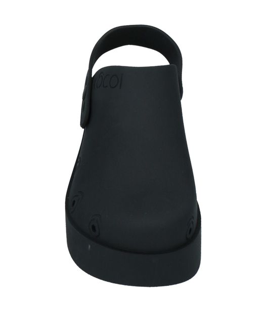 XOCOI Black Mules & Clogs