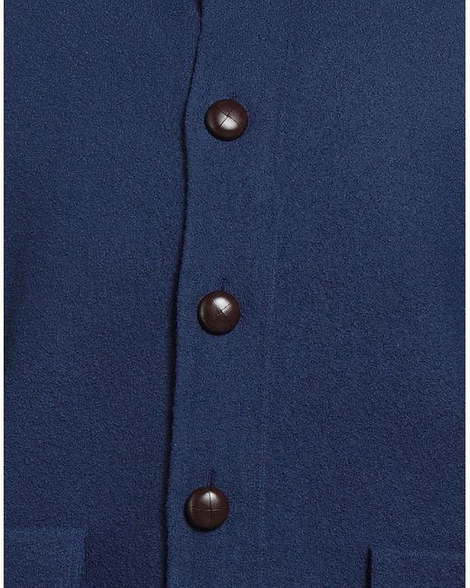 Malo Blue Cardigan Virgin Wool for men