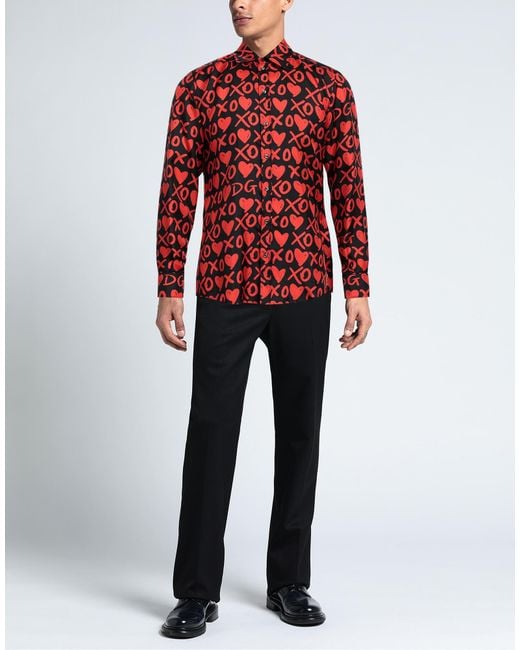 Dolce & Gabbana Red Shirt for men