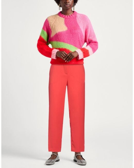 Ottod'Ame Red Pants Polyester