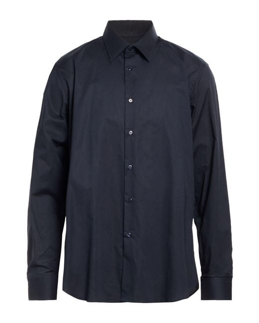 Tombolini Blue Shirt Cotton, Elastane for men