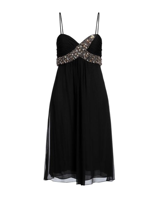 Clips Black Mini Dress