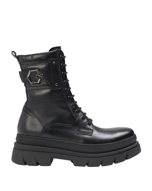 Nero Giardini Black Ankle Boots Leather