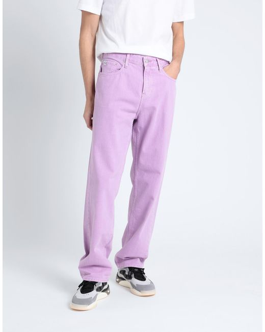 Calvin Klein Purple Denim Trousers for men