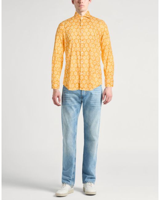 Camisa Fedeli de hombre de color Yellow