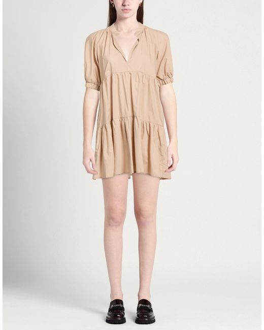 Soallure Natural Mini Dresses