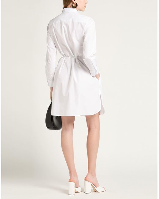 Max Mara White Midi-Kleid