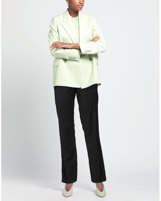 Xandres Black Pants Polyester, Wool, Elastane