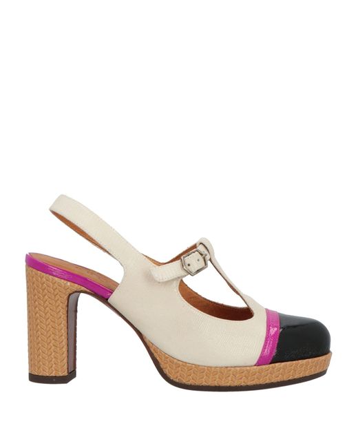 Chie Mihara Pink Ivory Pumps Leather